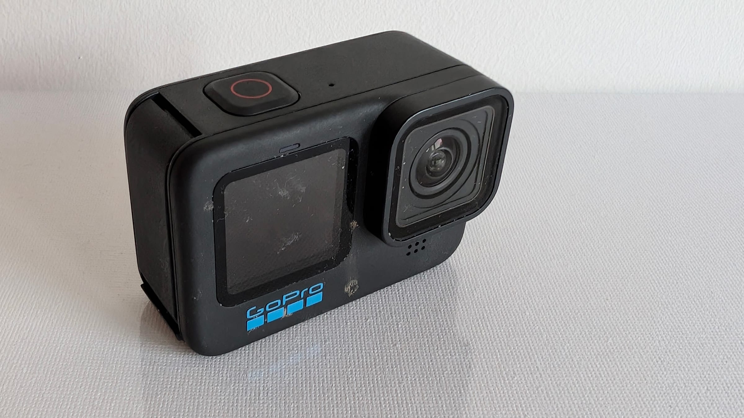 GoPro HERO11 Black, scuffed from the trail