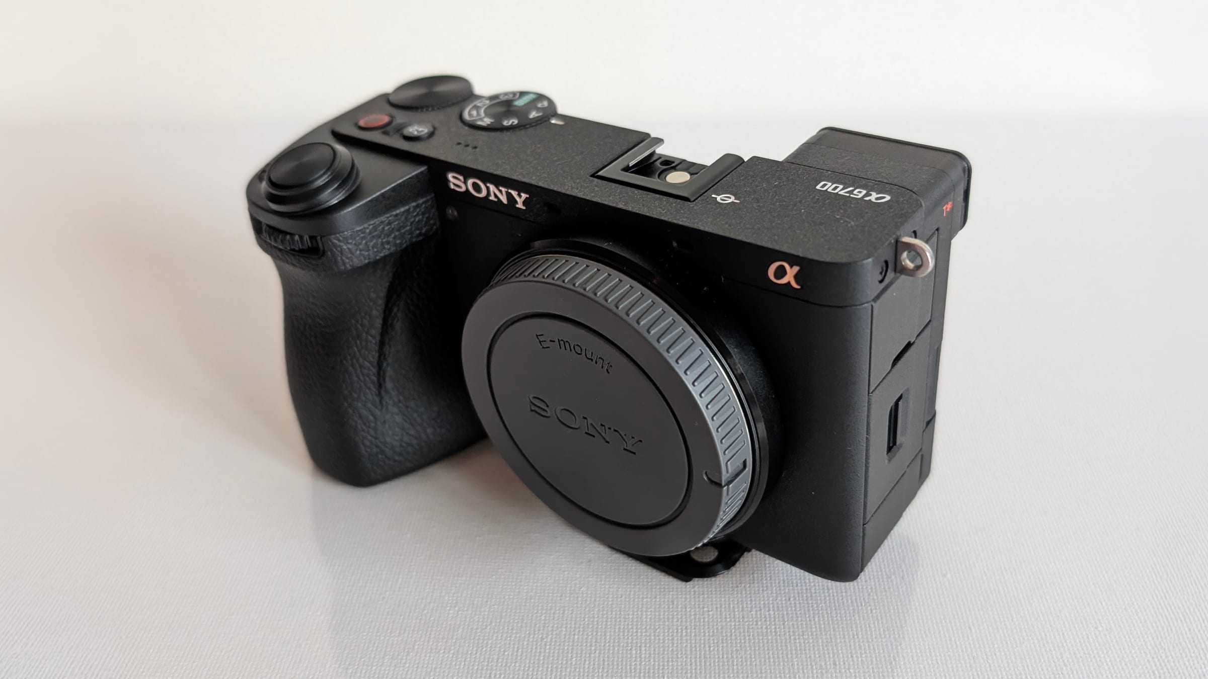 Sony a6700 body on a table