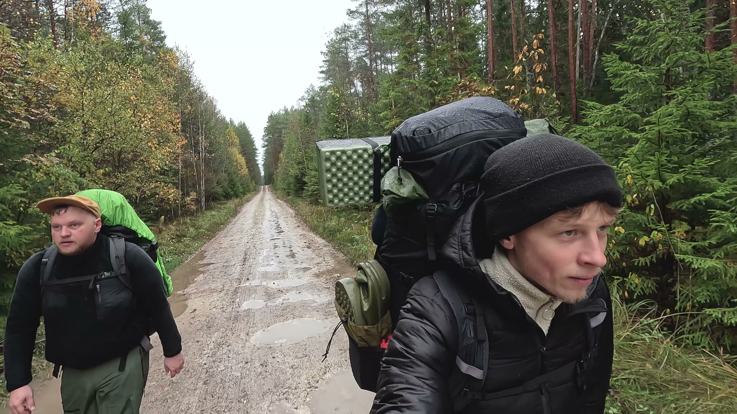 The GoPro view: walking in the rain