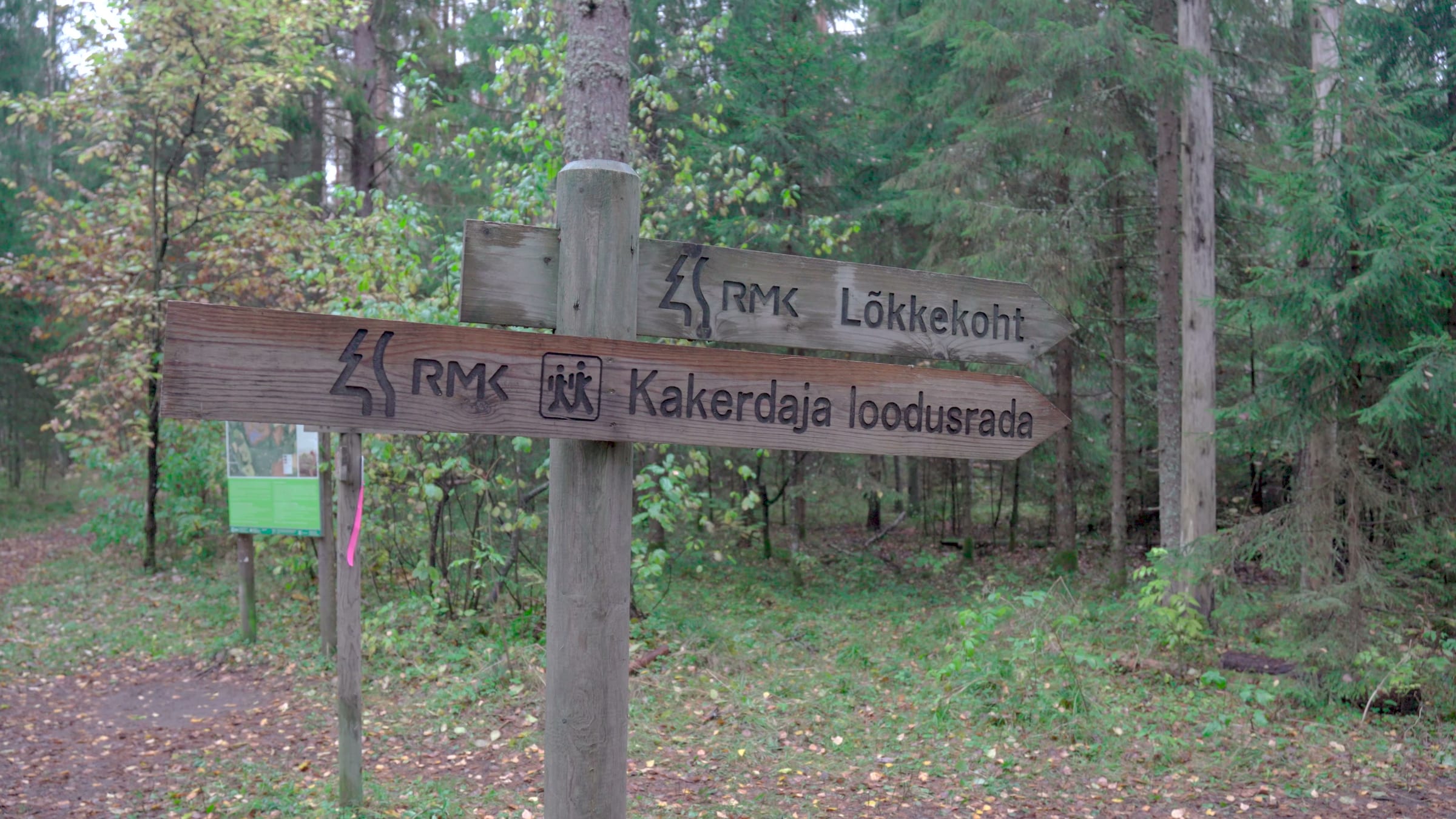 Kakerdaja nature trail sign