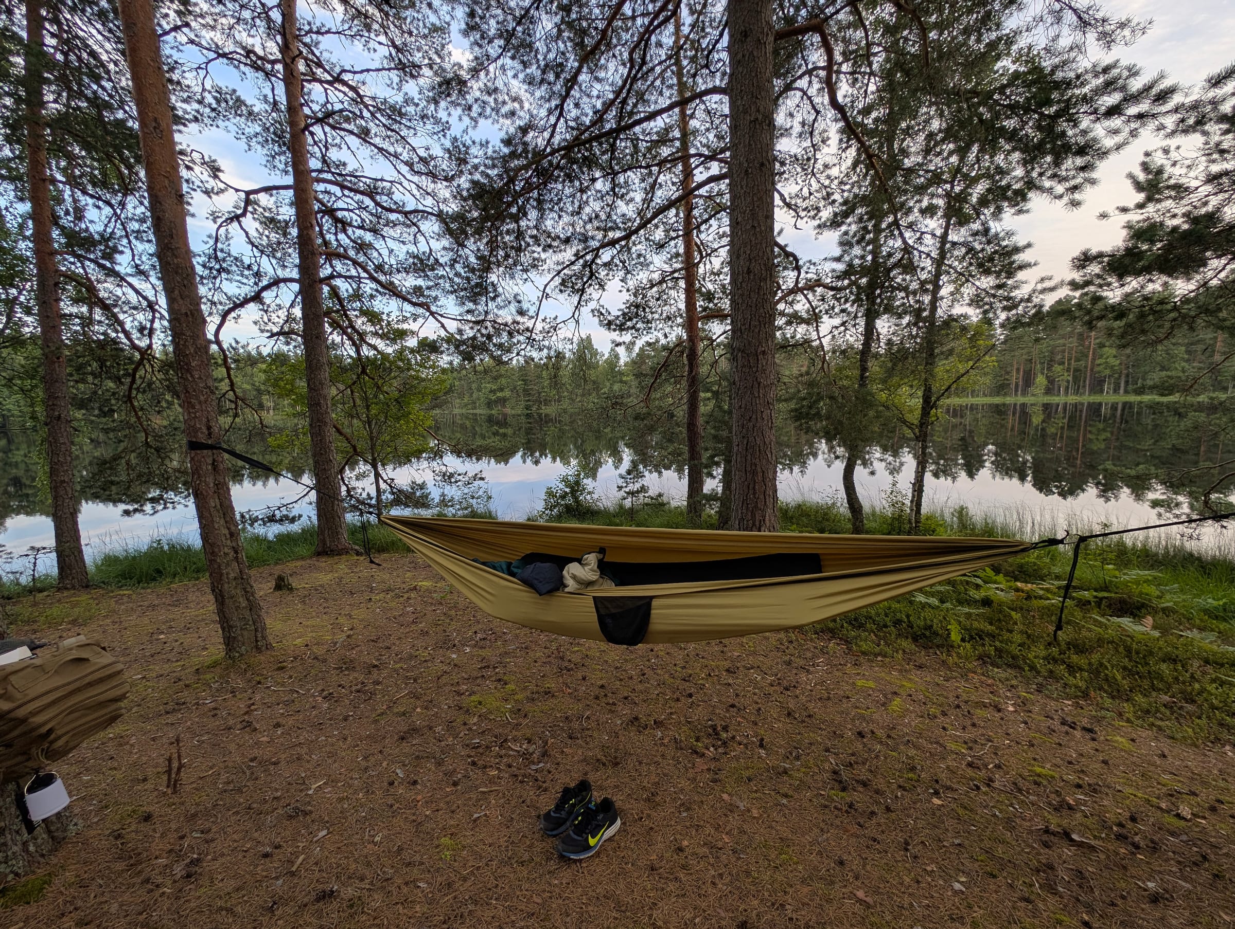 Hammocks by the lake