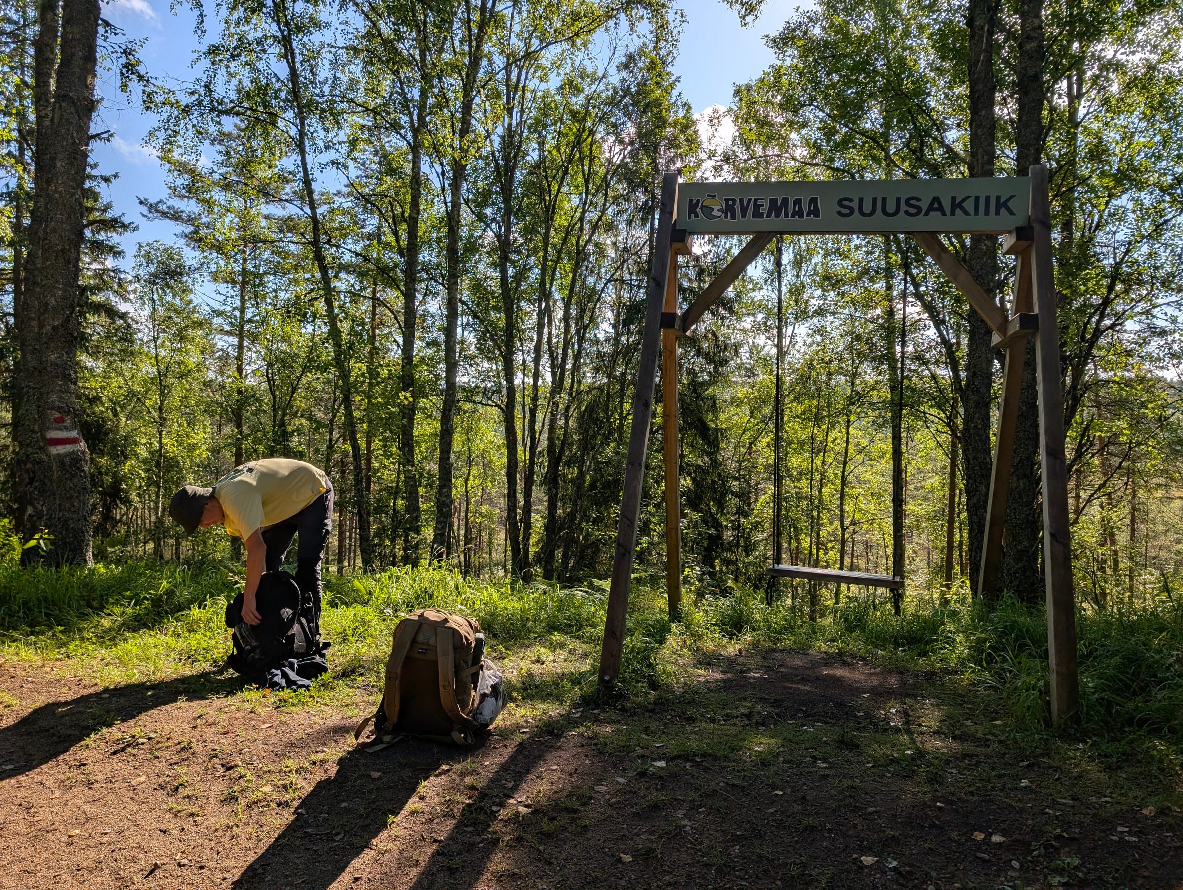 Packing up at the second shelter